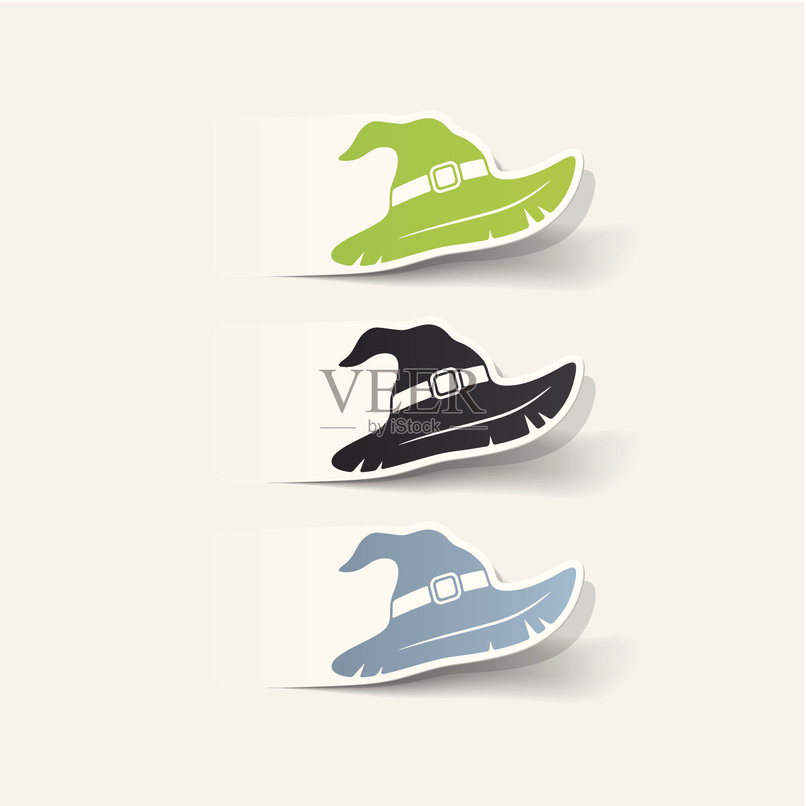 现实设计元素:女巫帽插画图片素材