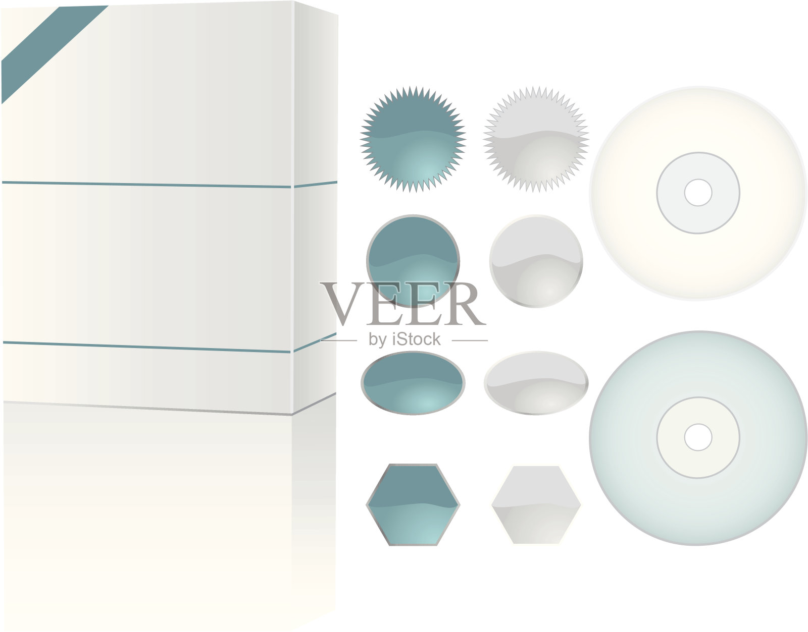 制作您自己的软件盒!插画图片素材