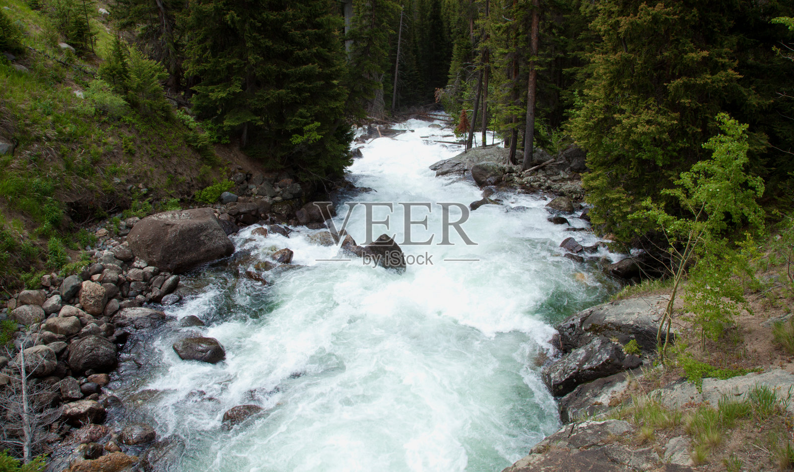克拉克的叉河照片摄影图片