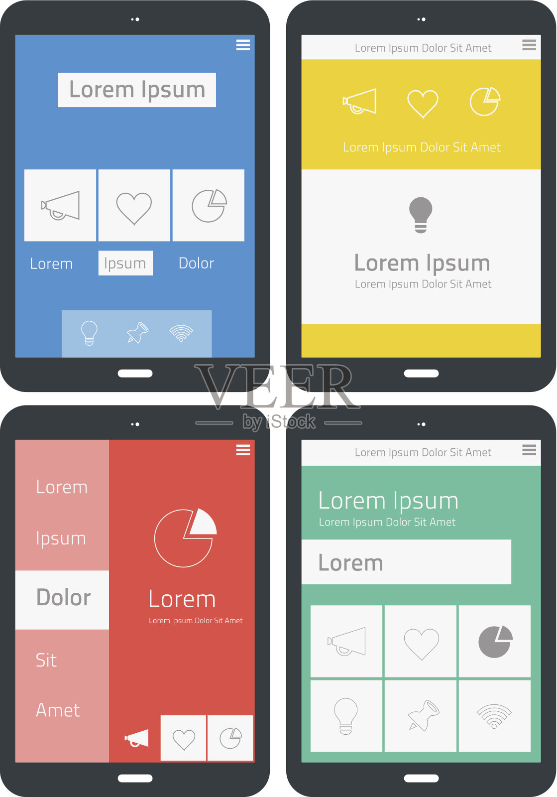 UI 信息图模板插画图片素材