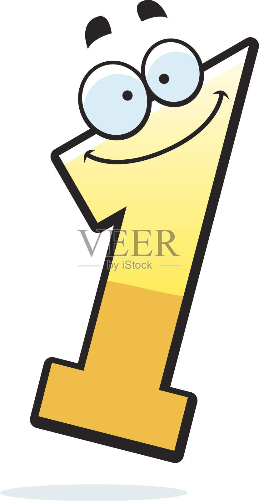 卡通一号插画图片素材