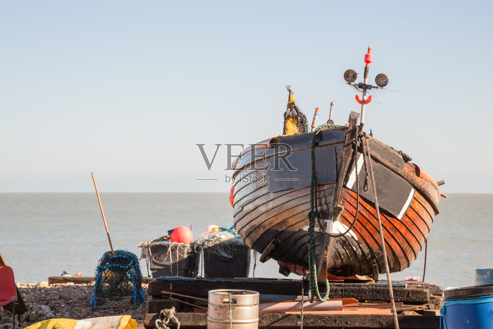 英国肯特郡Deal的渔船照片摄影图片
