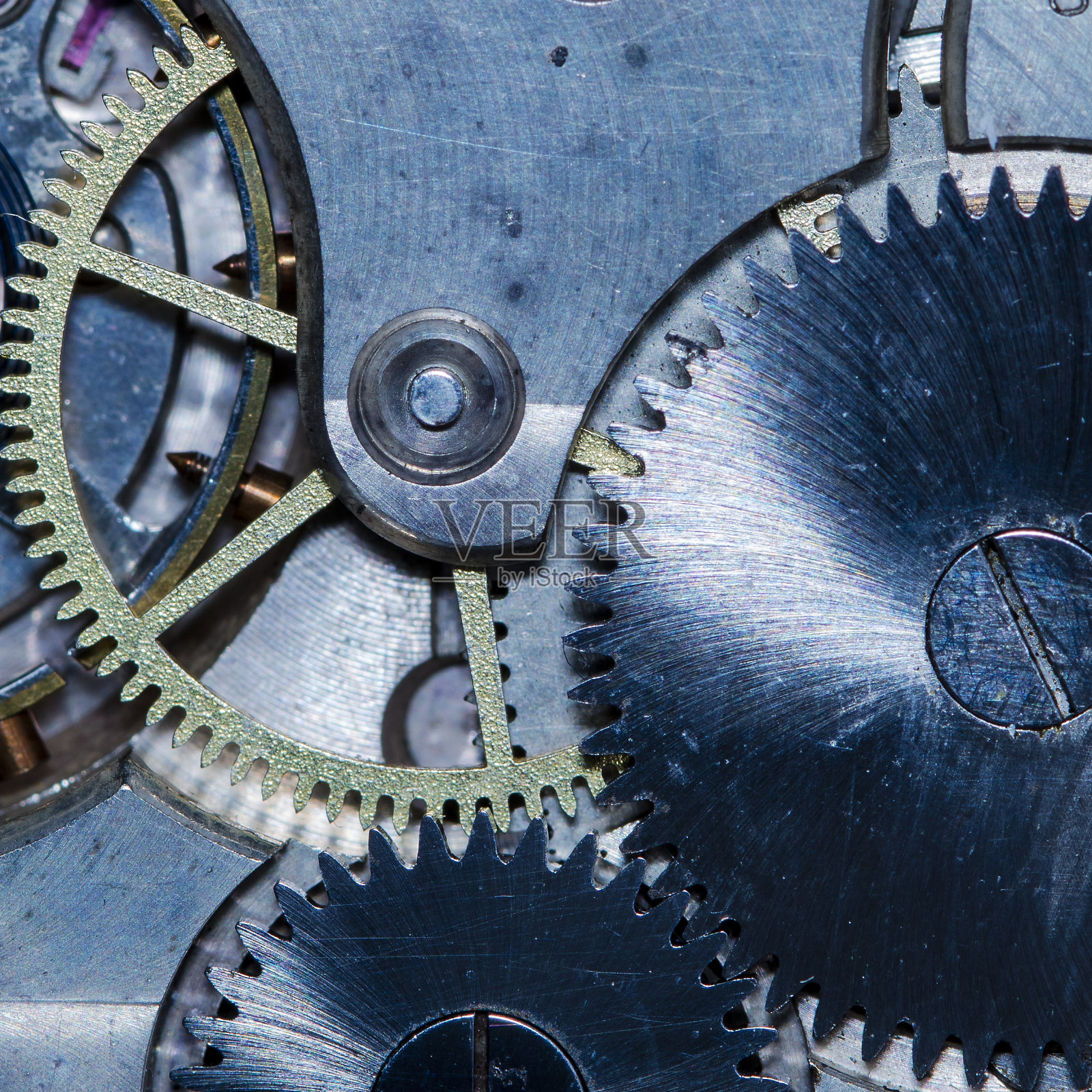 发条老式机械表照片摄影图片