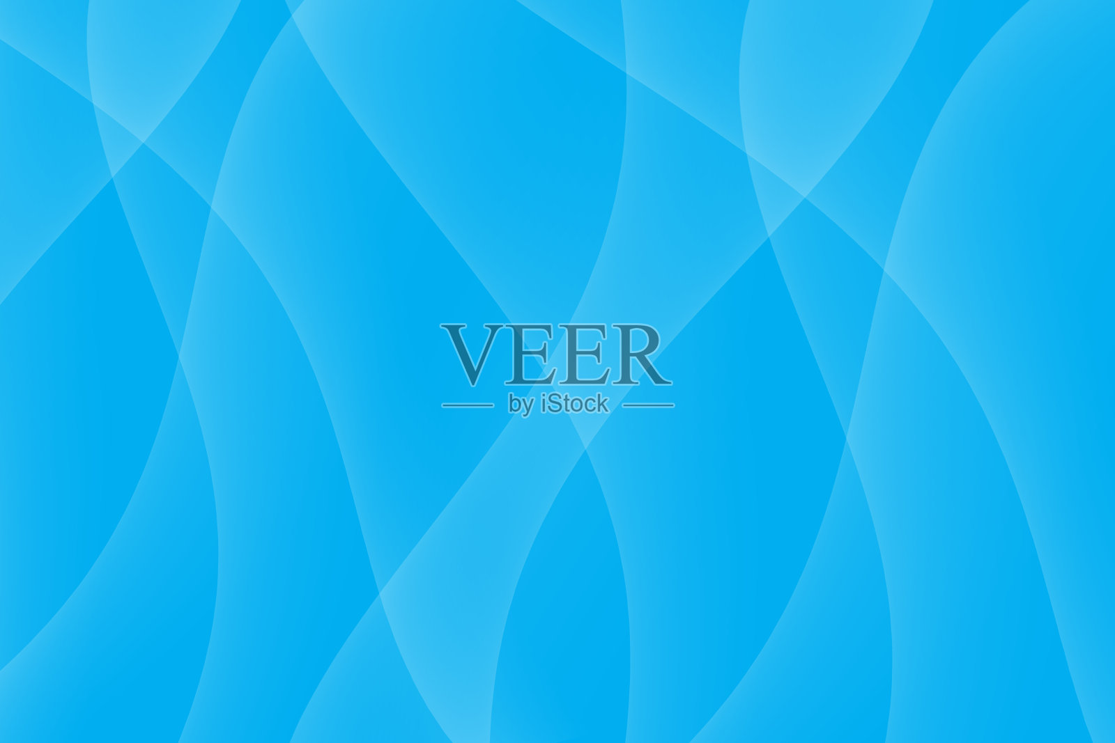 蓝色光波抽象背景插画图片素材