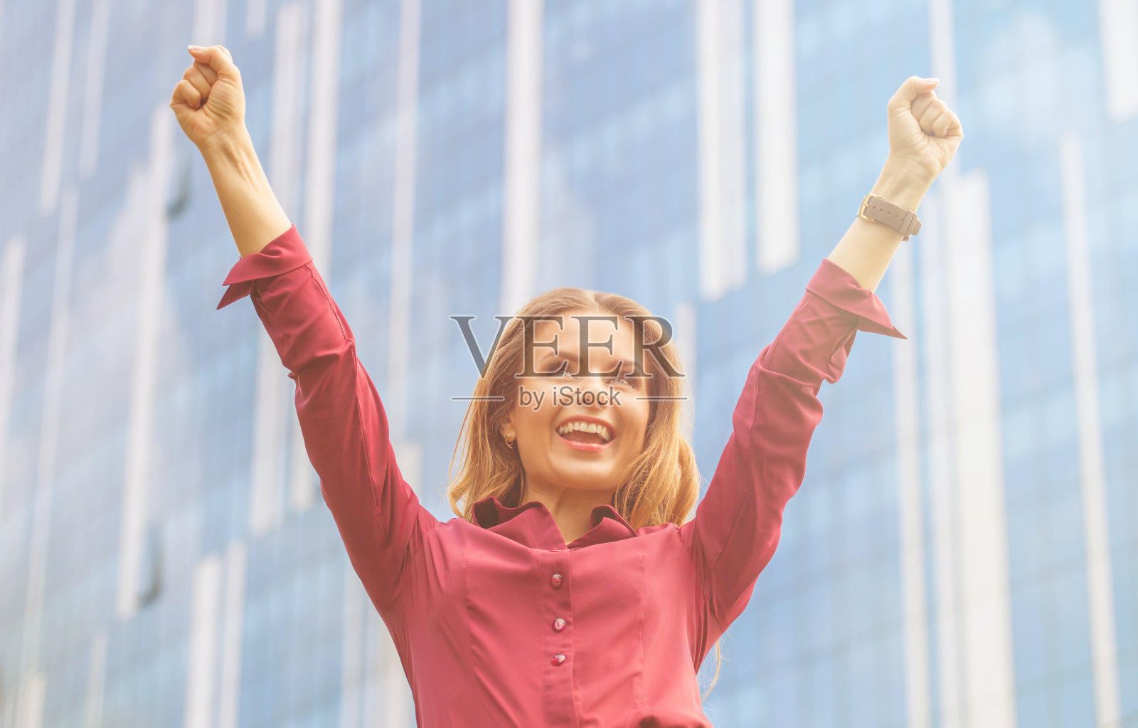 商人庆祝胜利照片摄影图片