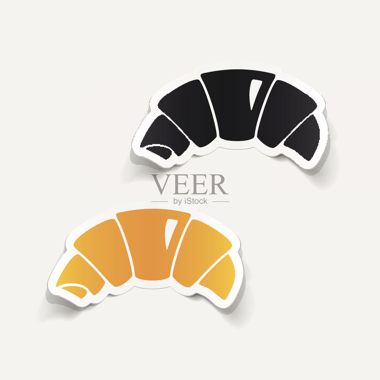 写实设计元素:牛角面包设计元素图片