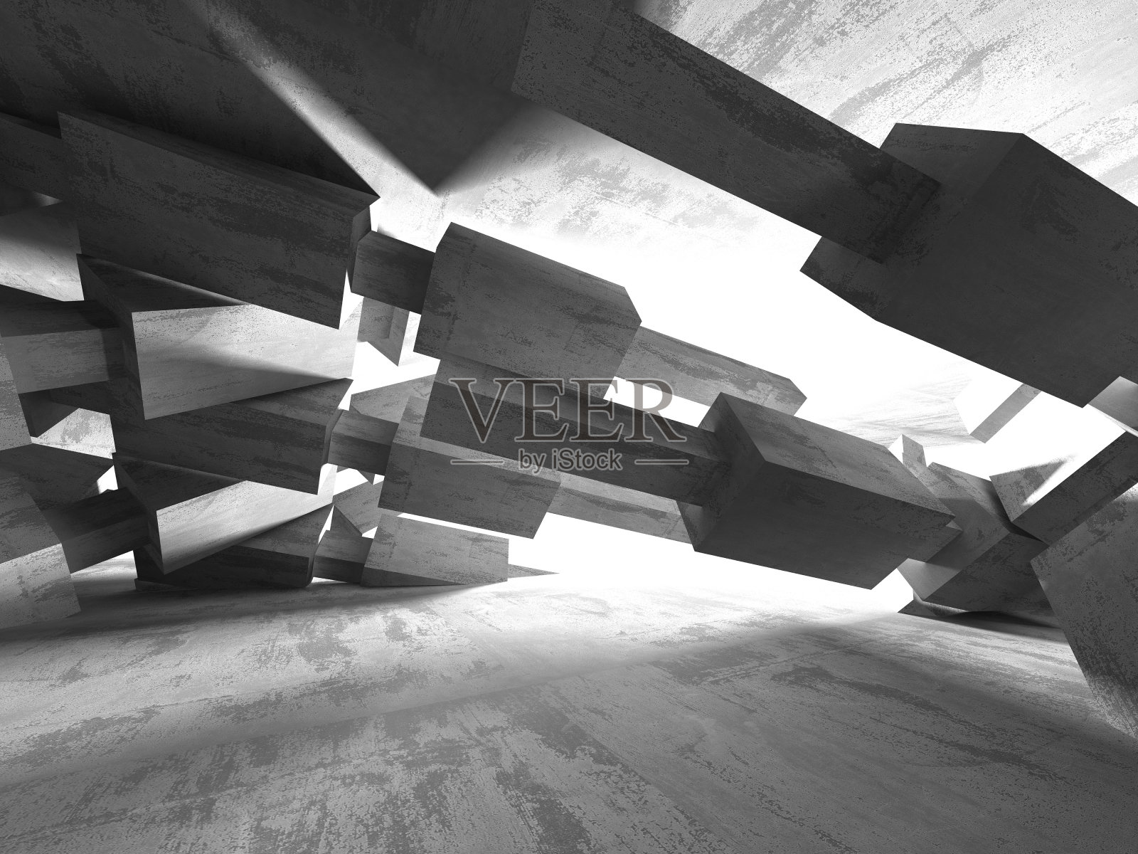 抽象几何混凝土建筑背景照片摄影图片