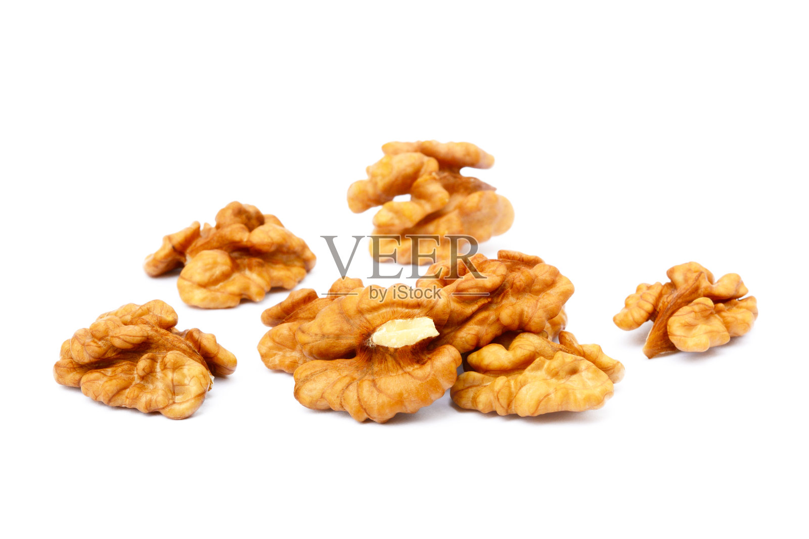 健康的核桃孤立照片摄影图片