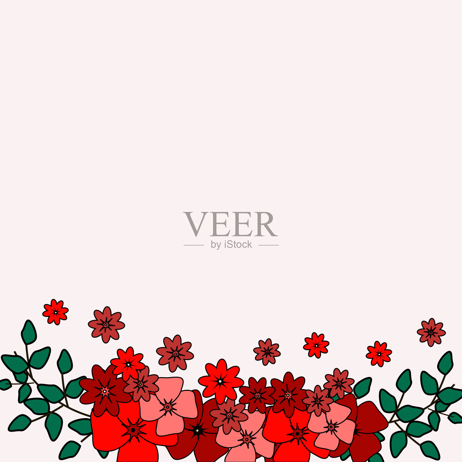 新娘淋浴,婚礼邀请或保存与玫瑰的日期卡片模板。插图。照片摄影图片