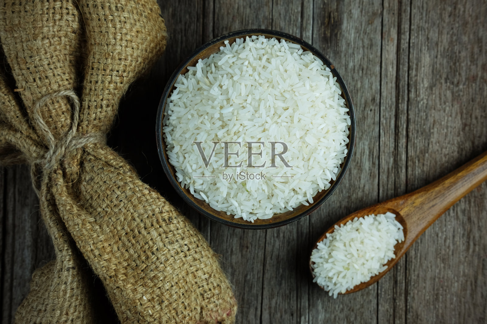 健康的大米。照片摄影图片