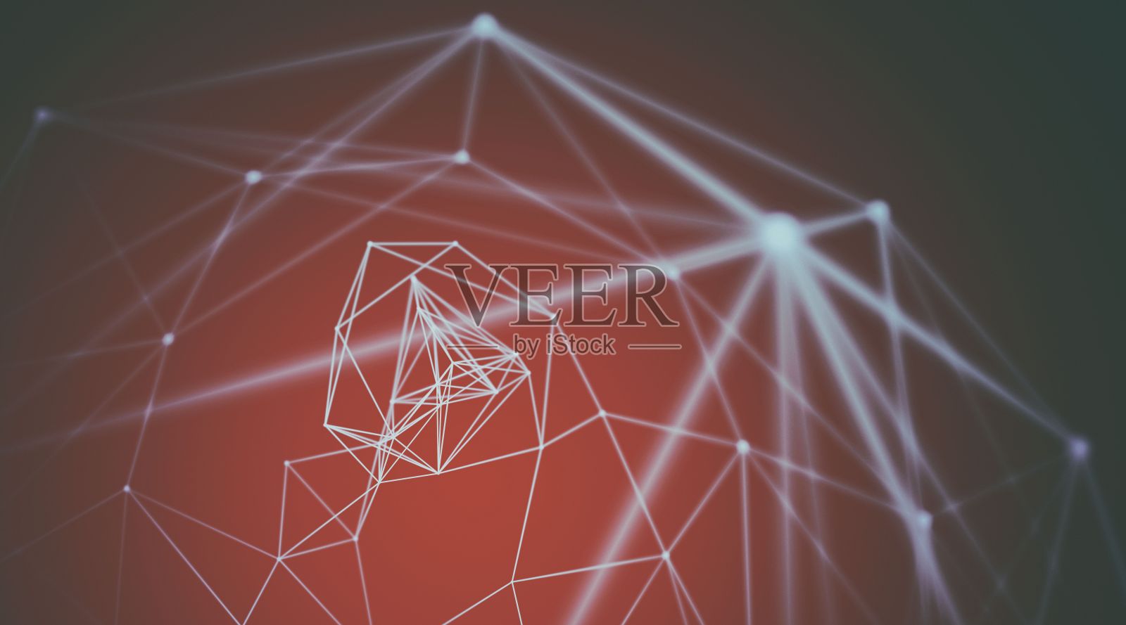 抽象球面几何球体和多边形线和点。未来技术,3D渲染,3D渲染照片摄影图片