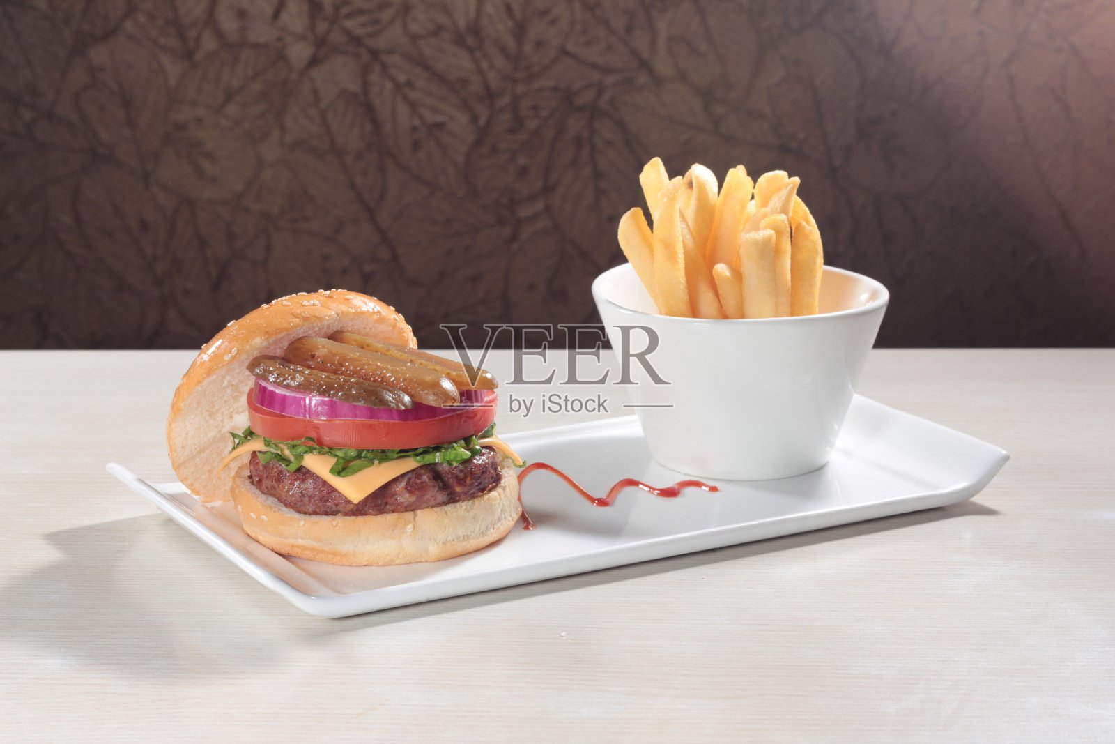 他汉堡照片摄影图片