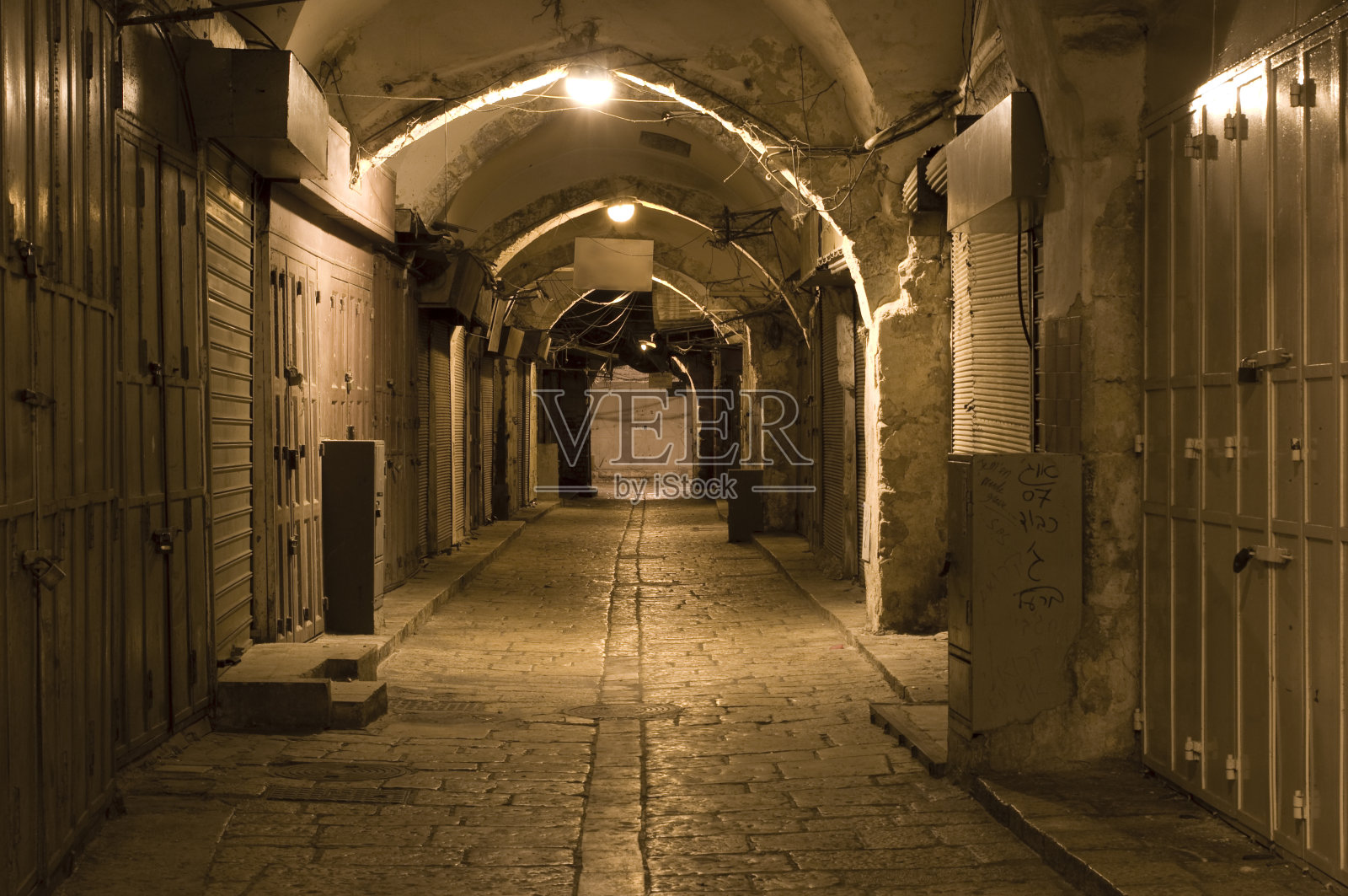 耶路撒冷老城小巷照片摄影图片