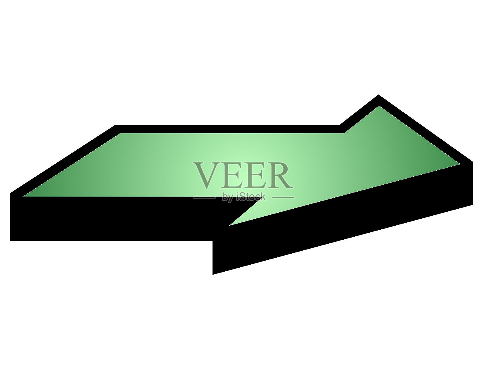 3D箭头-绿色照片摄影图片