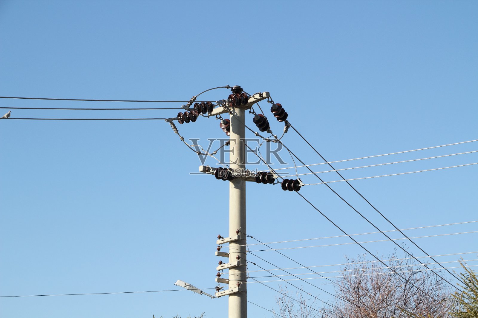高电压照片摄影图片
