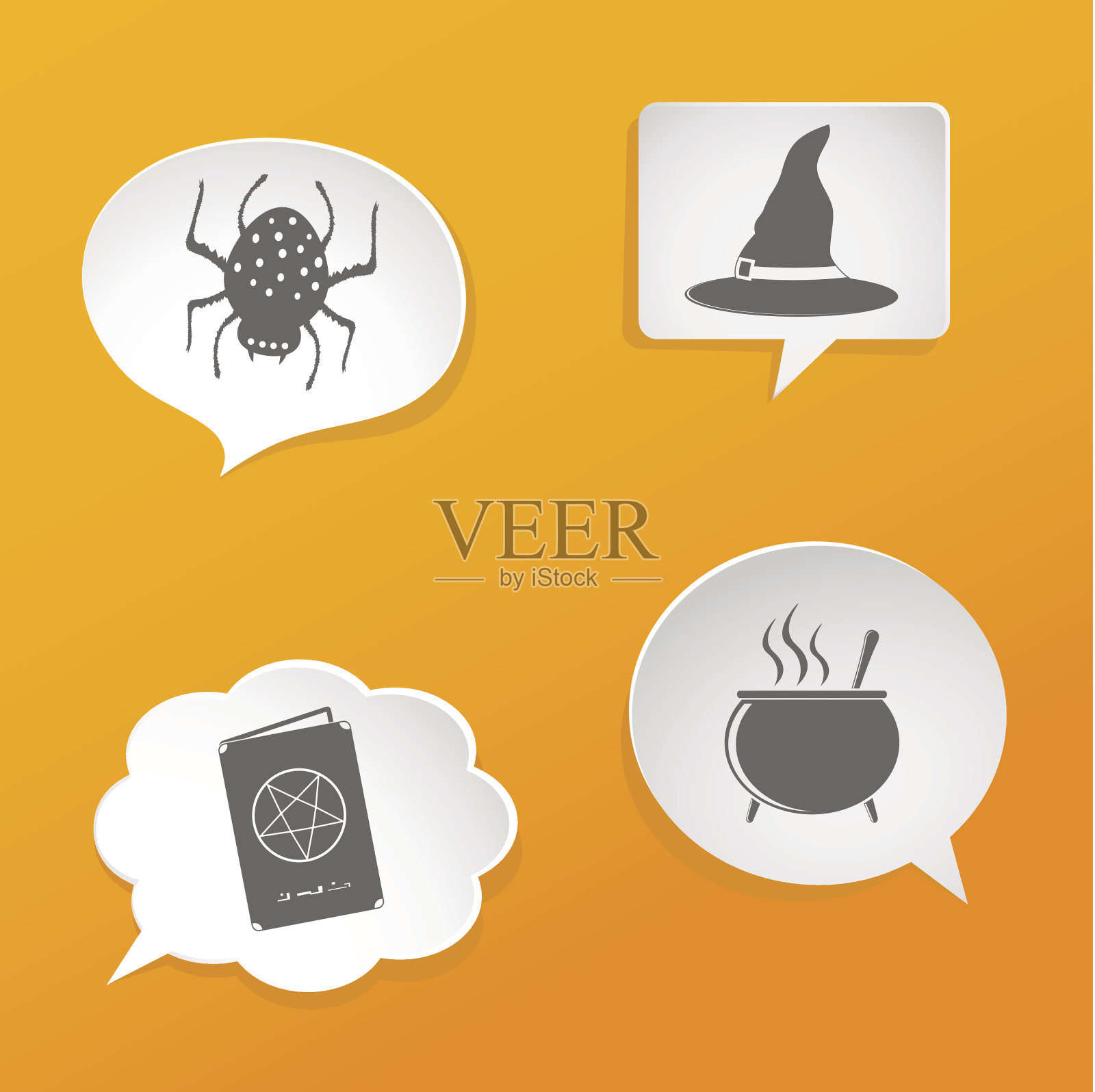 万圣节的象征。插画图片素材