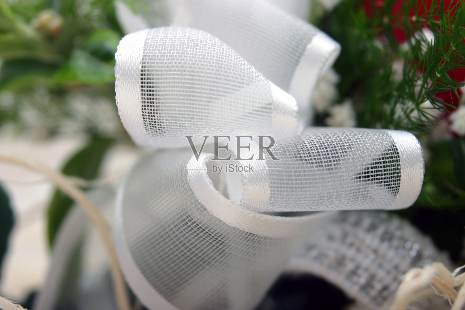 白色的蝴蝶结照片摄影图片