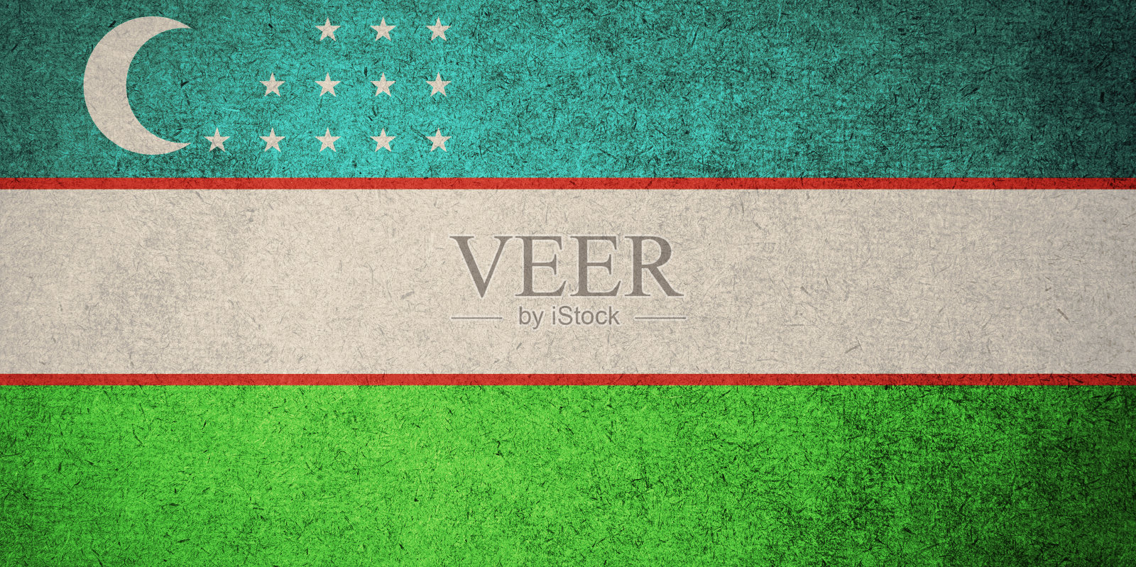 乌兹别克斯坦的Grunge旗照片摄影图片