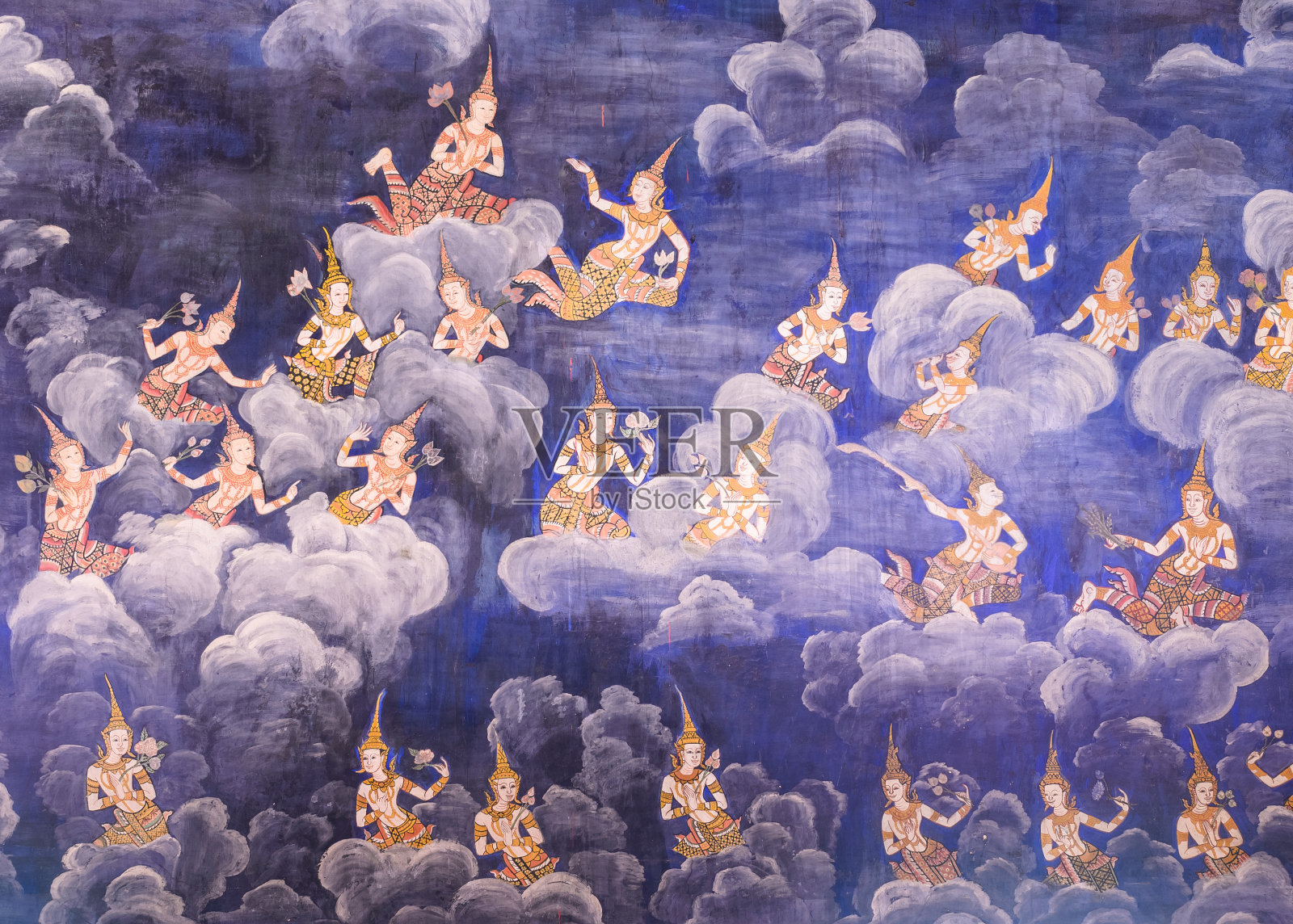 原生泰壁画照片摄影图片