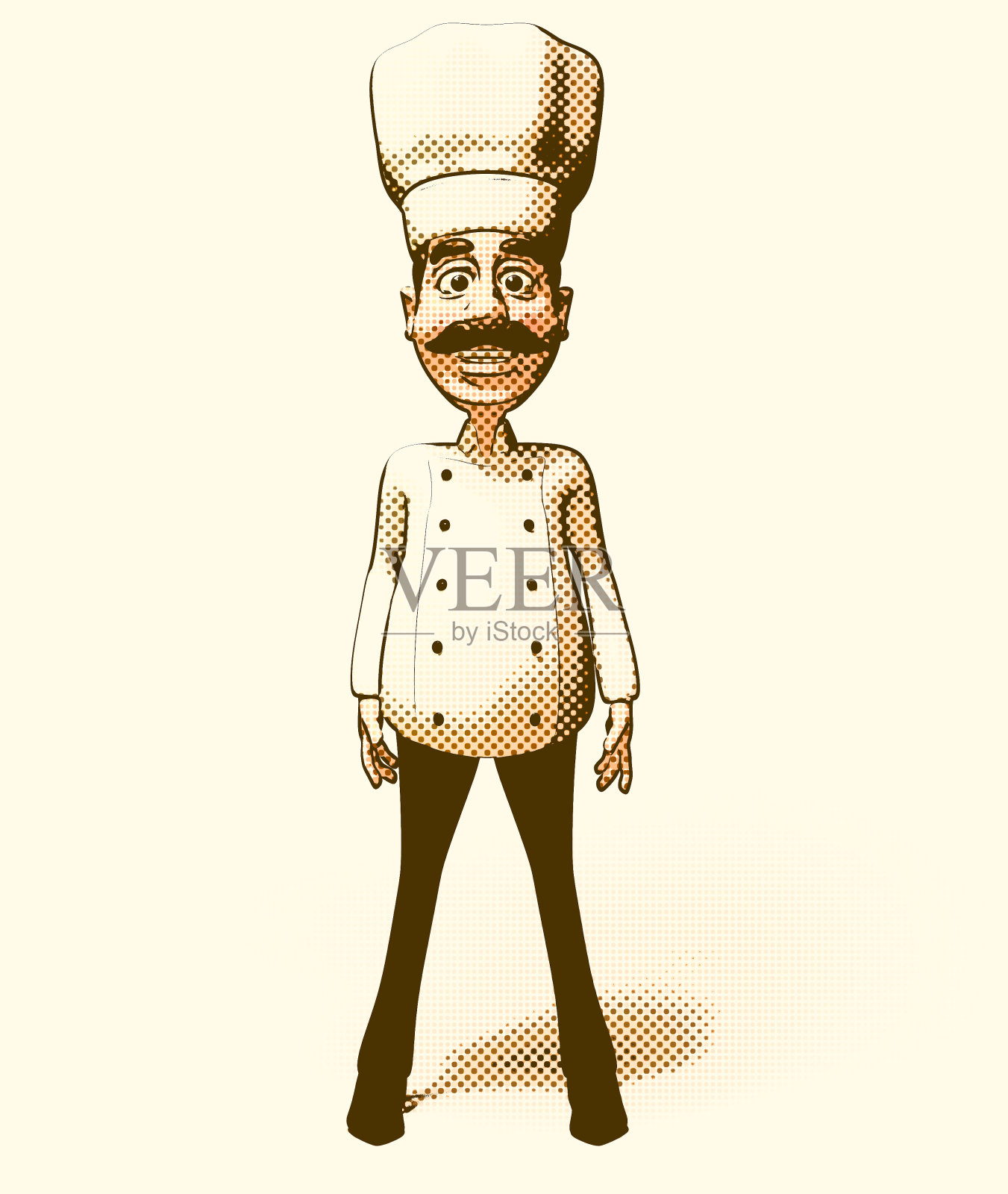 卡通厨师插画图片素材