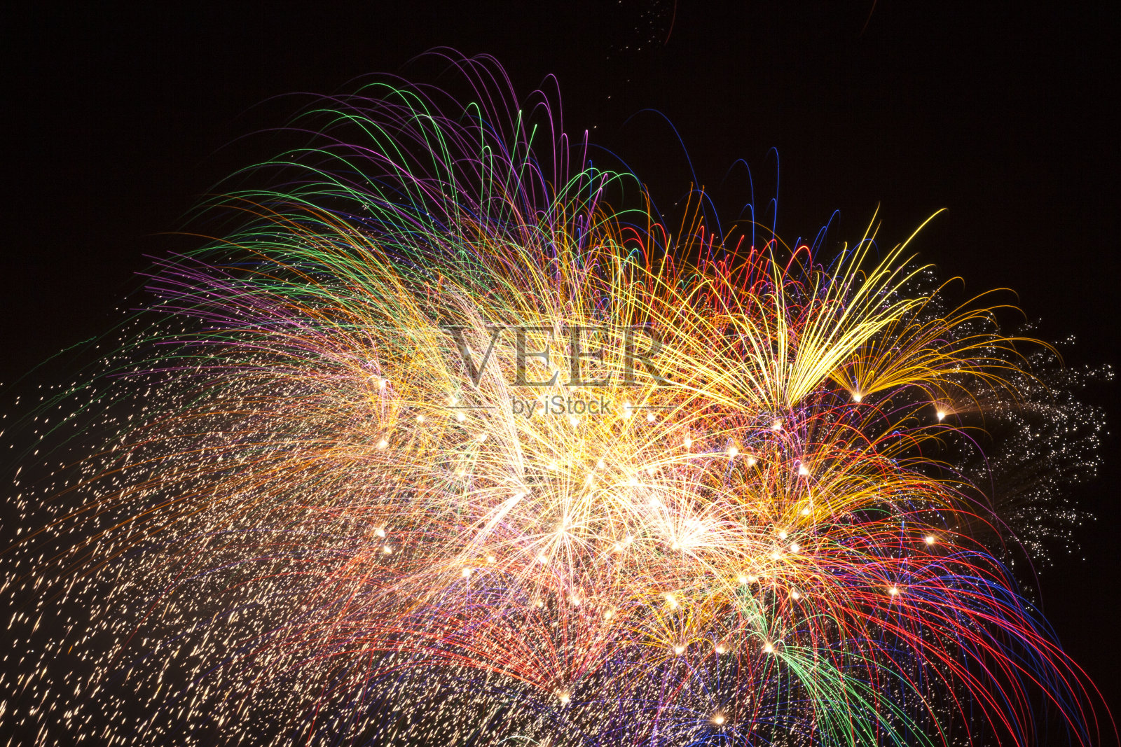 烟花照片摄影图片