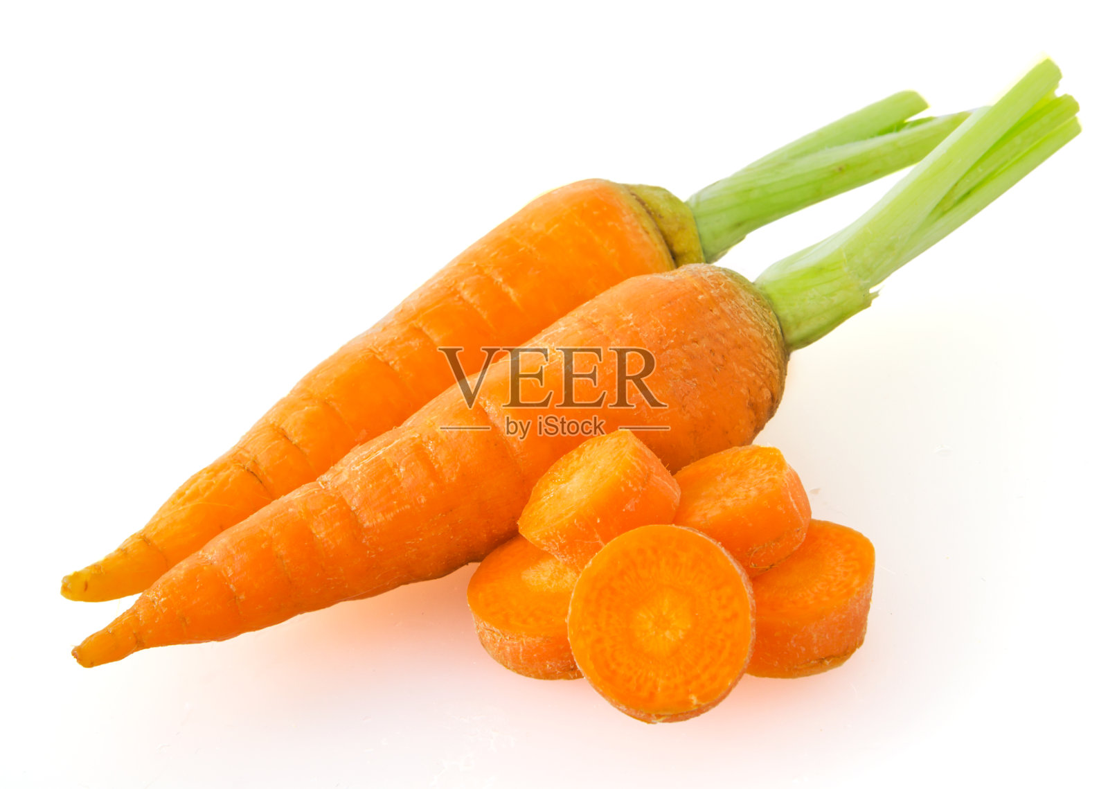 孤立在白色背景上的胡萝卜照片摄影图片