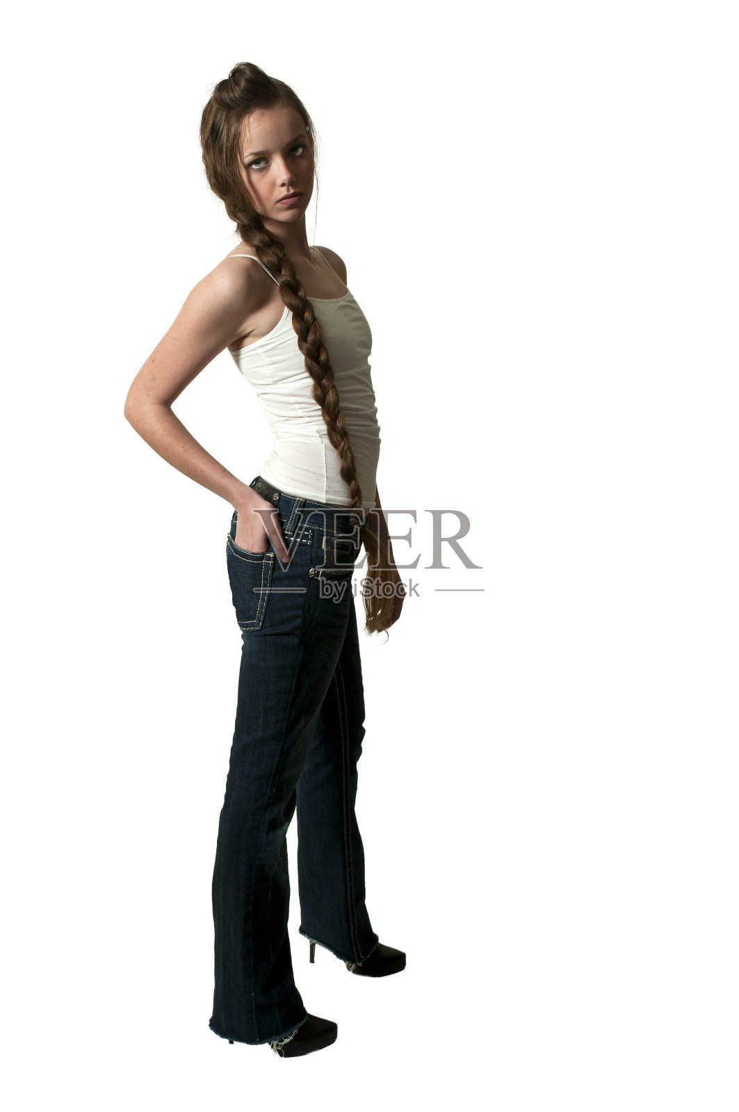 十几岁的美女照片摄影图片