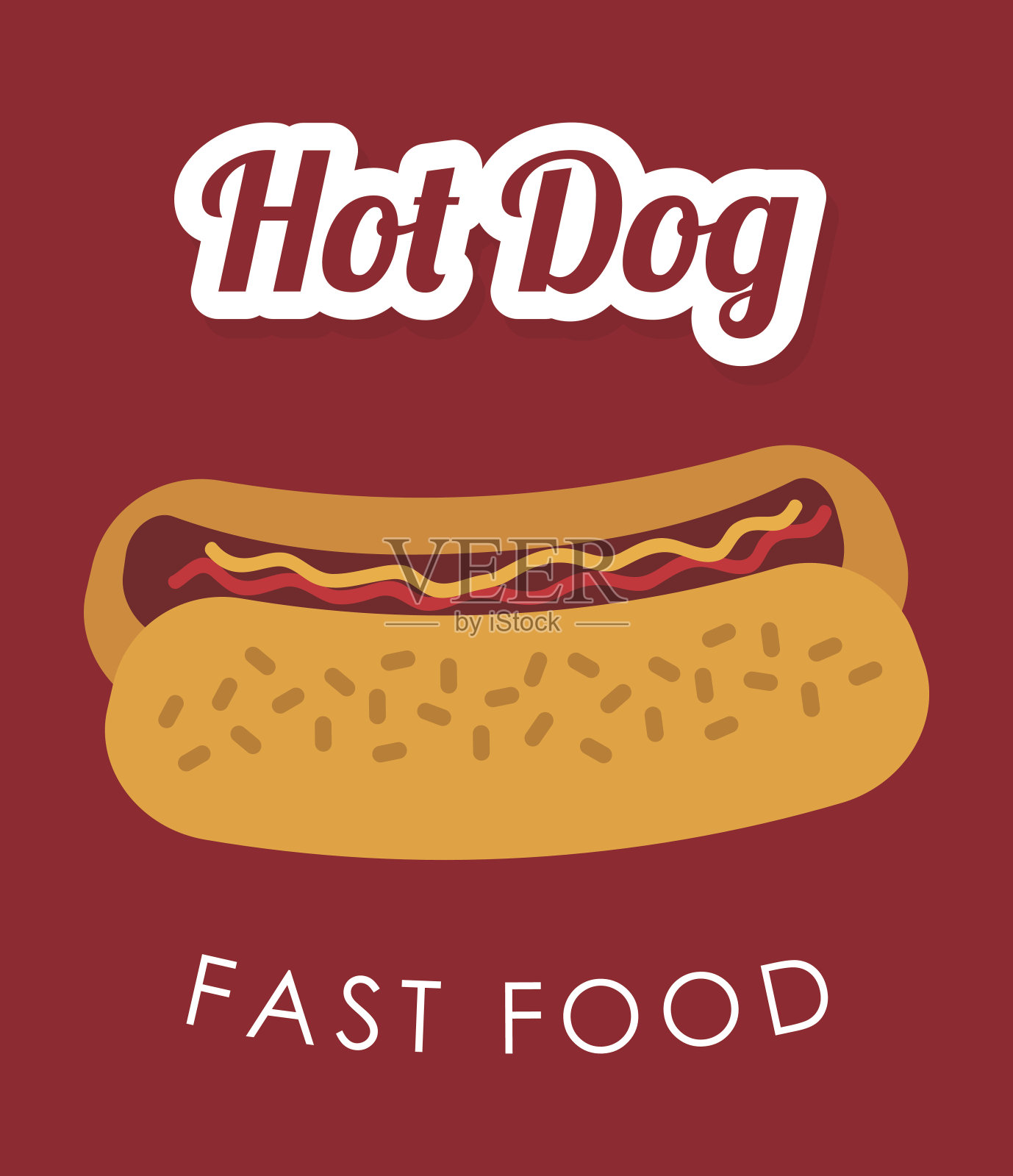 食物设计,矢量插图。插画图片素材