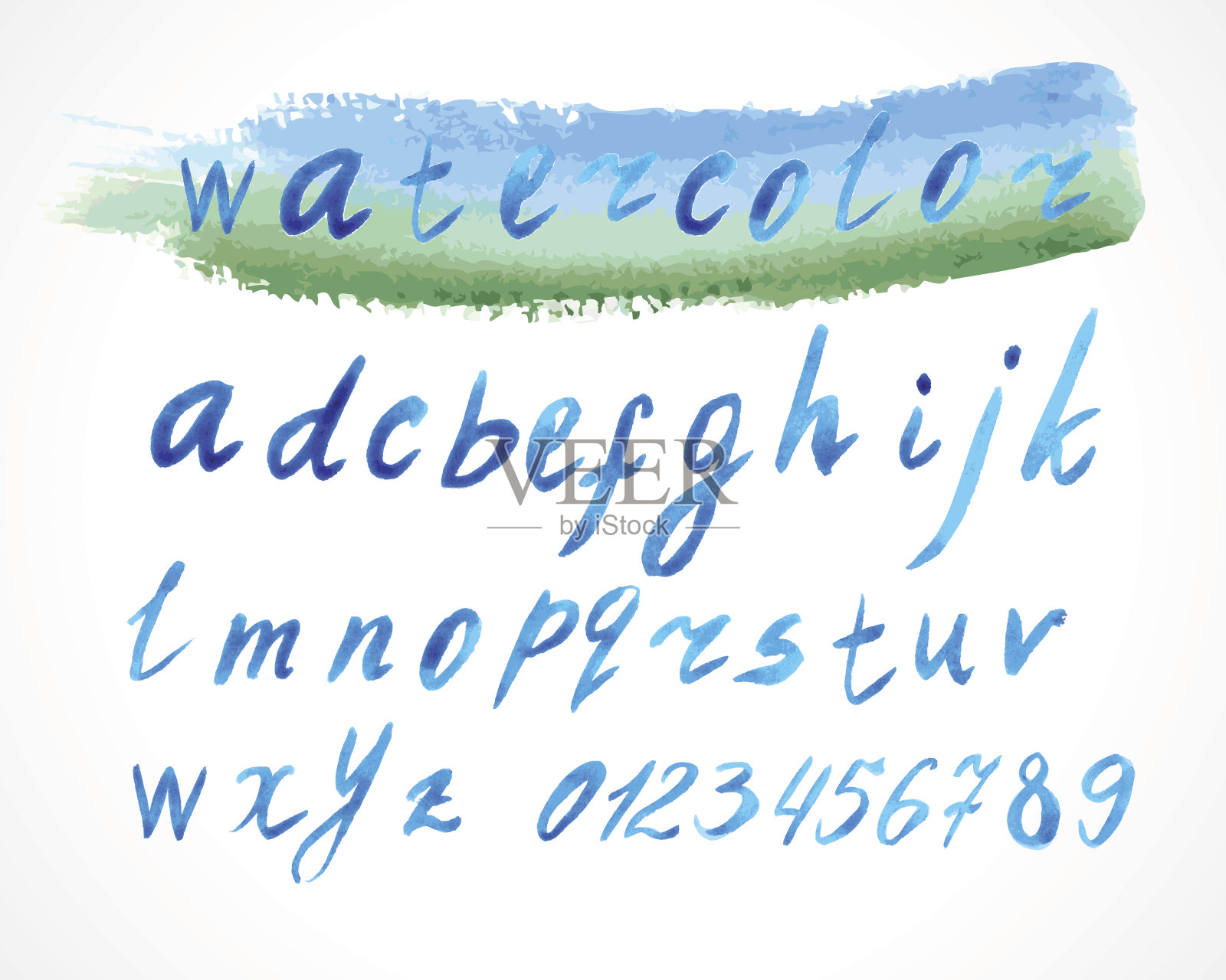 字母插画图片素材