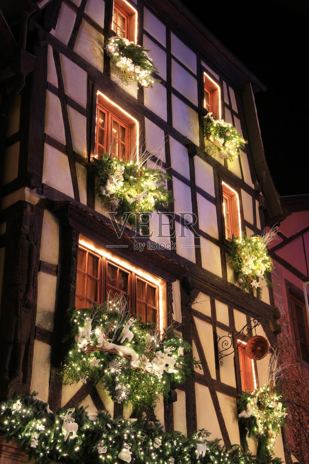 阿尔萨斯的圣诞节照片摄影图片