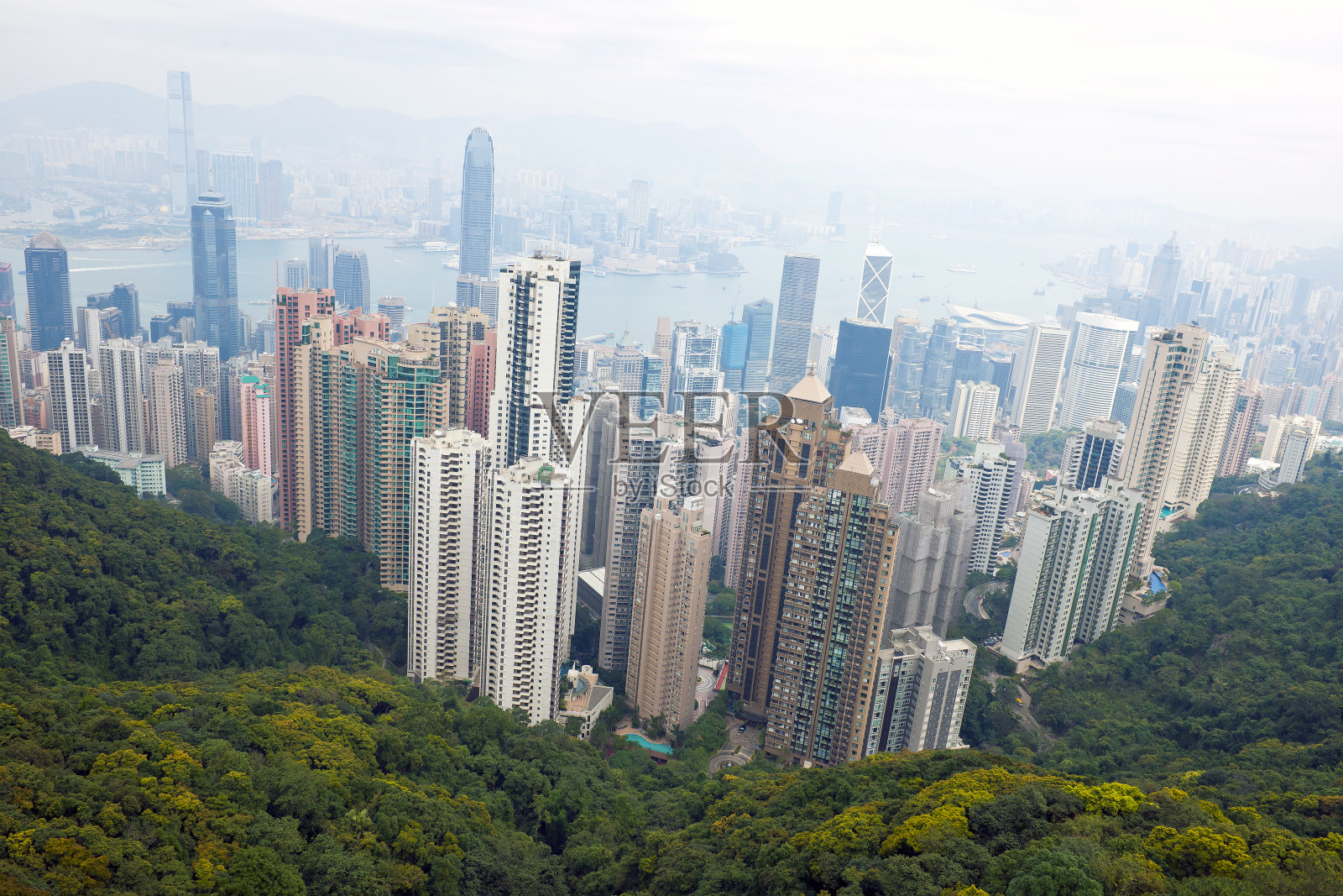 港岛及九龙一览无余照片摄影图片