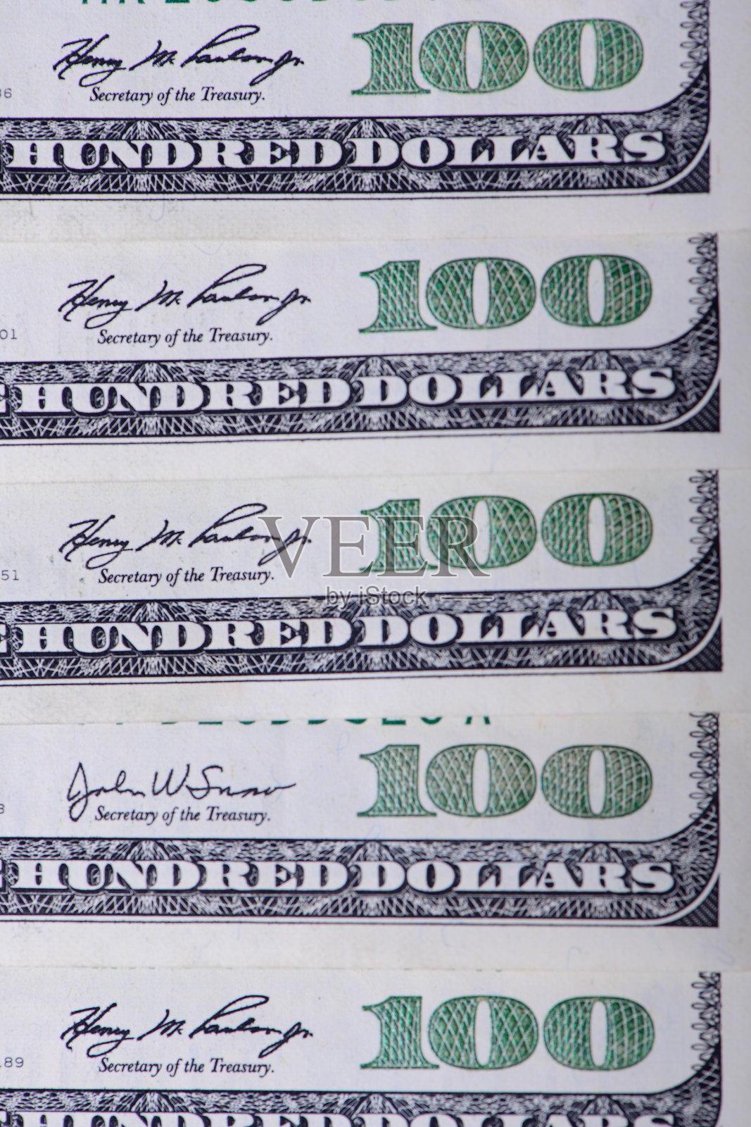 一百美元的钞票照片摄影图片