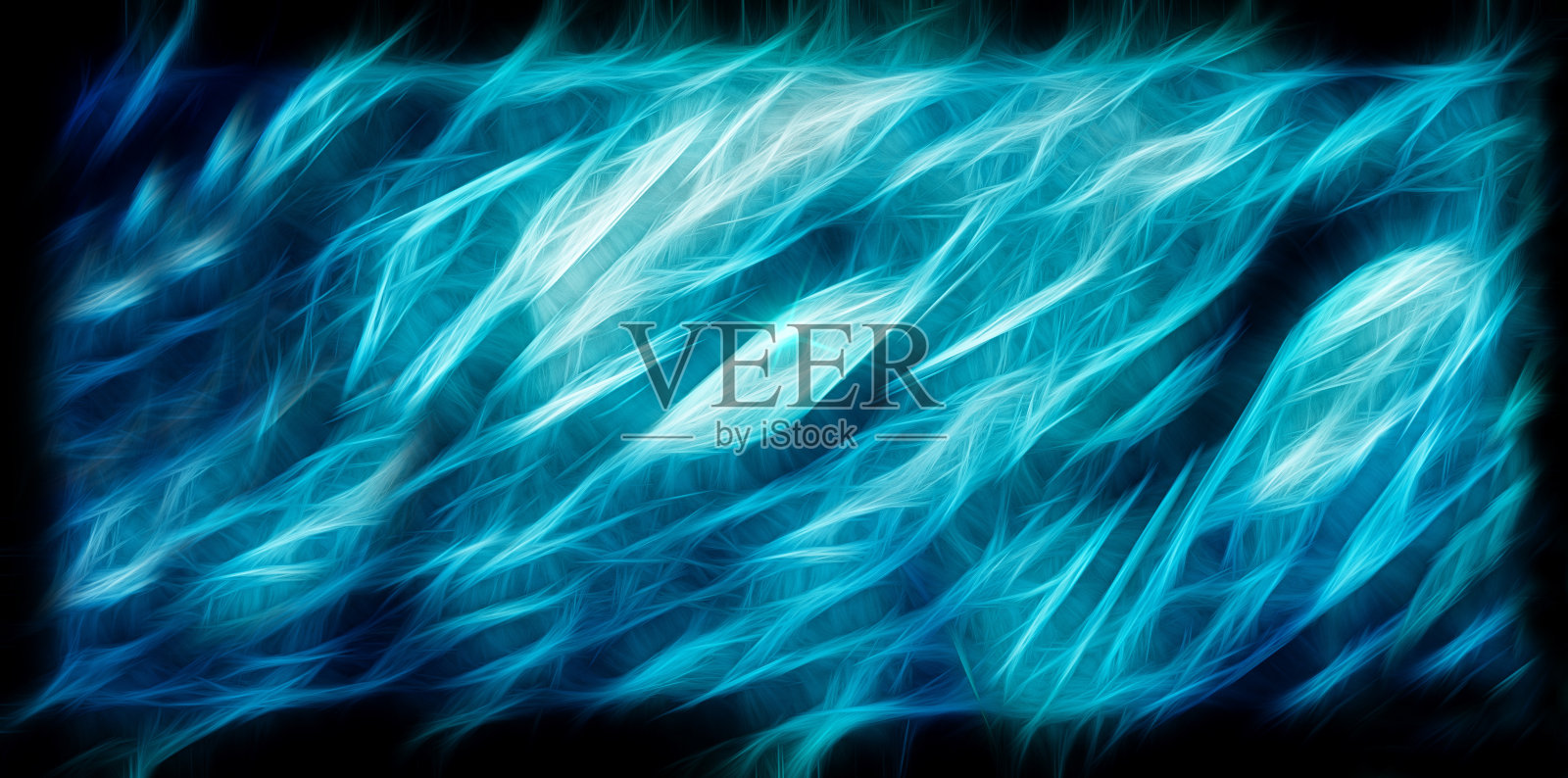 蓝色的空气抽象能量线照片摄影图片