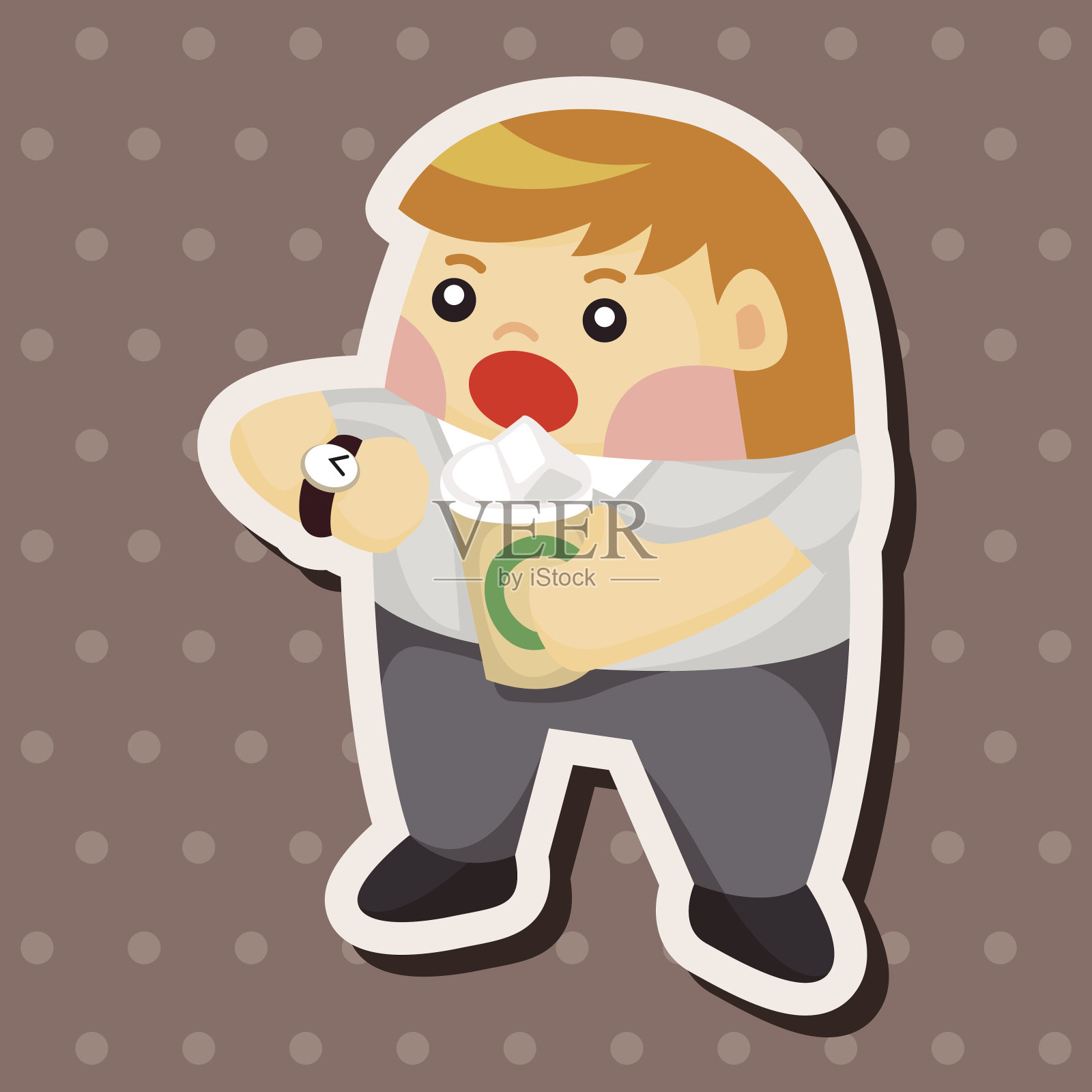 业务人员主题元素向量,eps插画图片素材