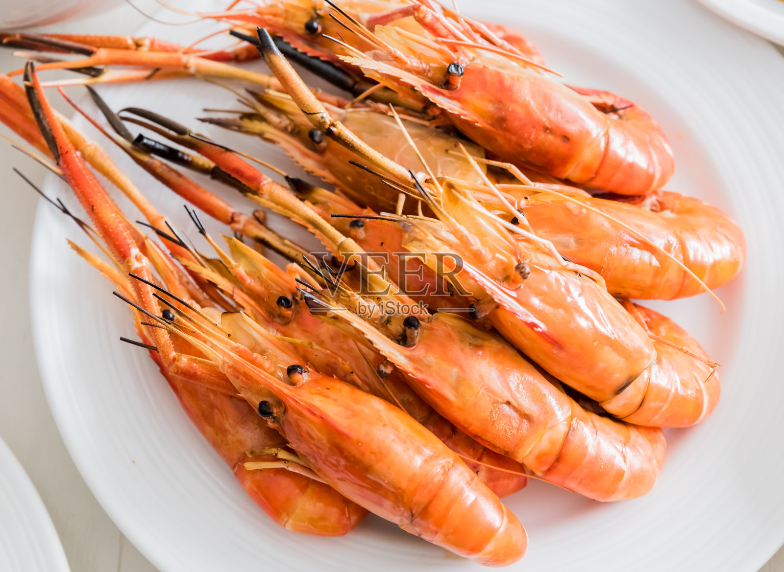 新鲜的烤虾照片摄影图片