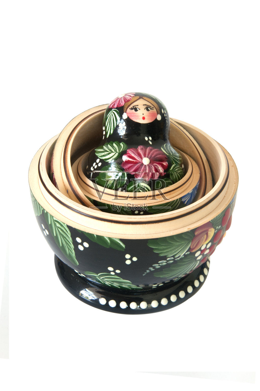 俄罗斯套娃(巴布什卡)半开照片摄影图片