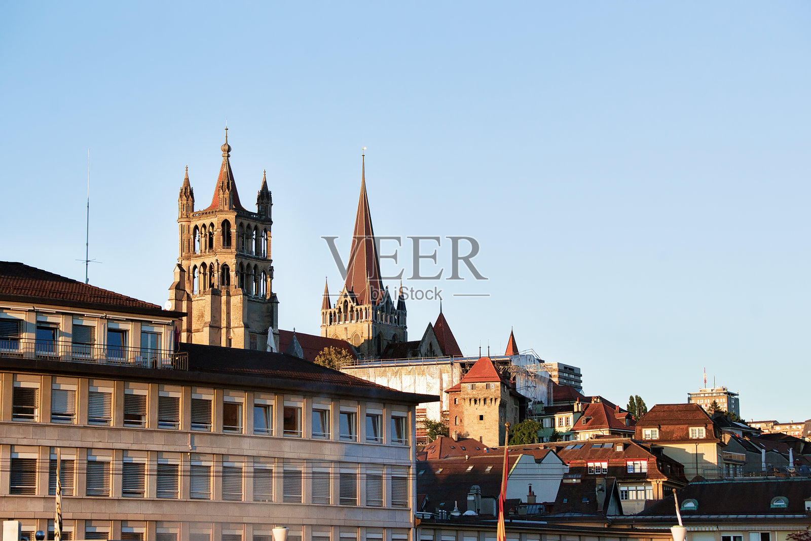 洛桑圣母院大教堂照片摄影图片