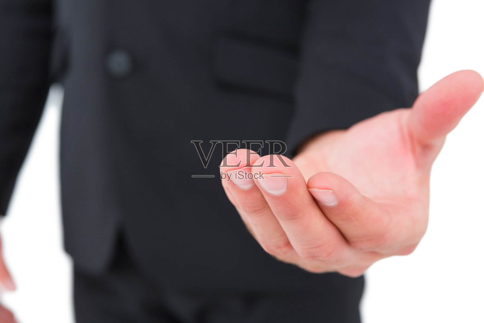 一个商人伸出手照片摄影图片