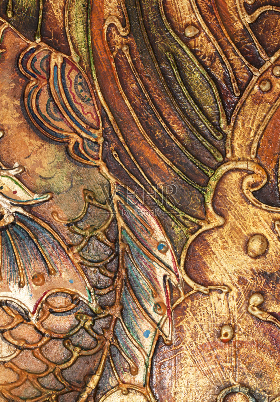 纹理棕色相框插画图片素材