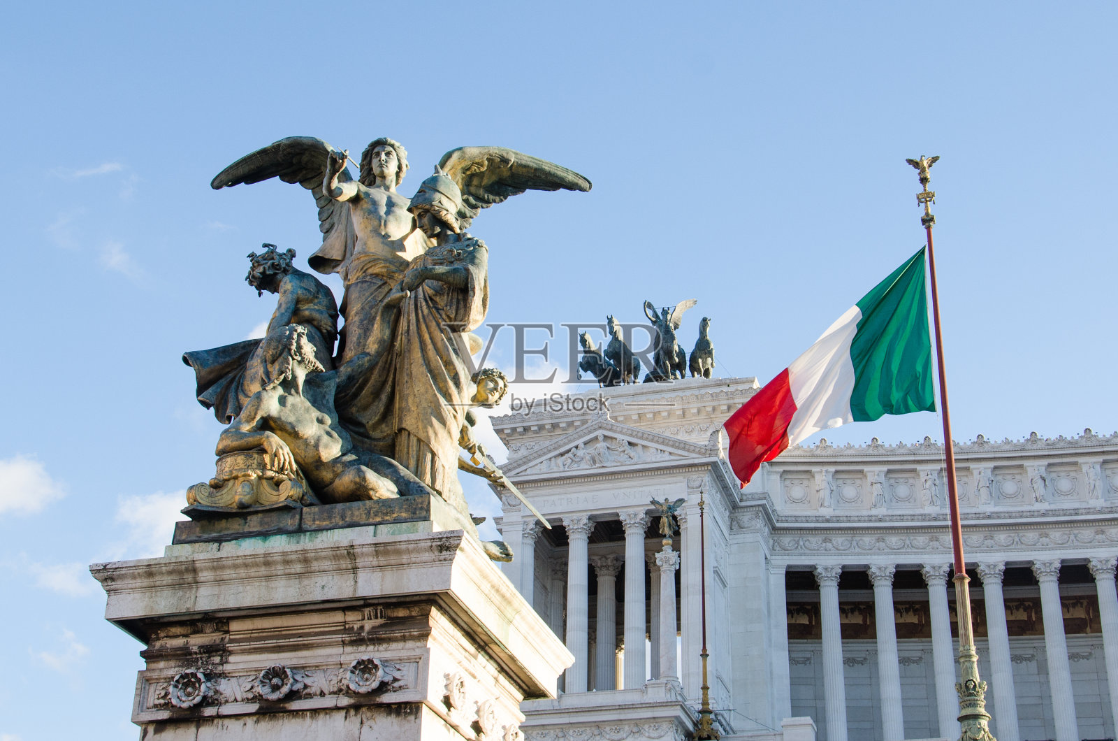 维托里奥·伊曼纽尔二世纪念碑的细节照片摄影图片