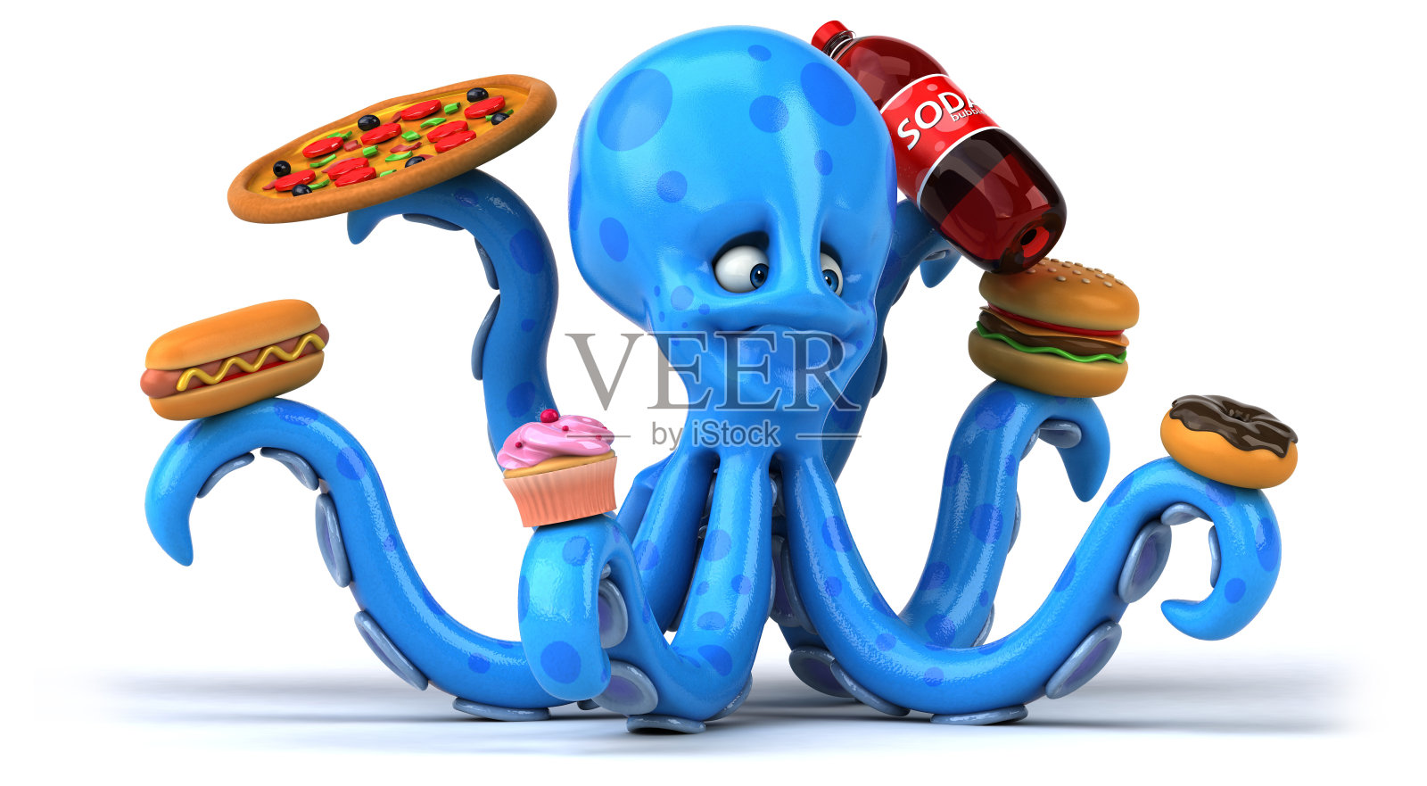 章鱼插画图片素材