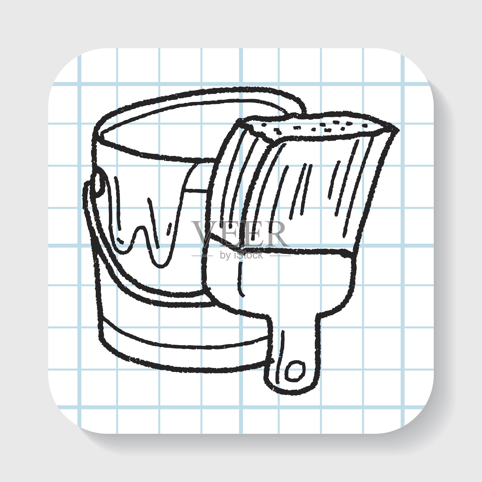 画笔涂鸦设计元素图片