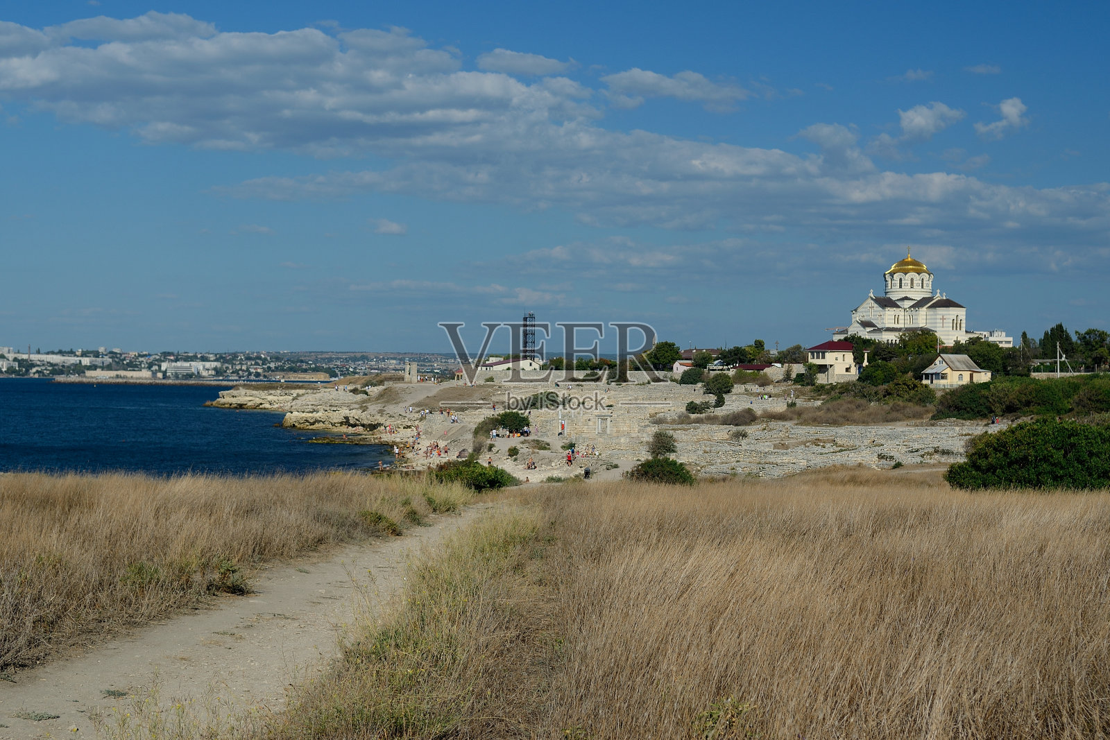 塞瓦斯托波尔克松斯古城遗址照片摄影图片