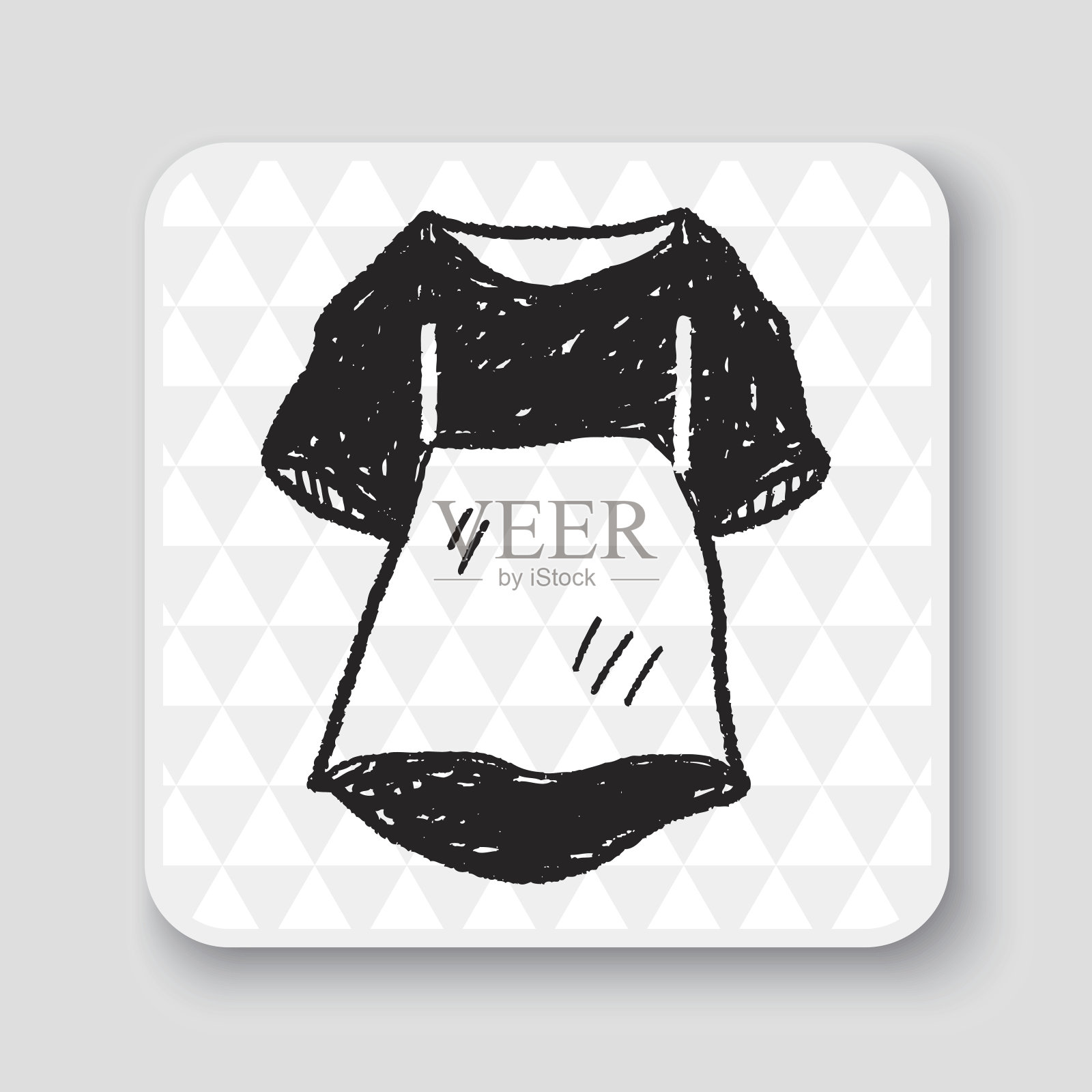 女保洁员衣服涂鸦插画图片素材