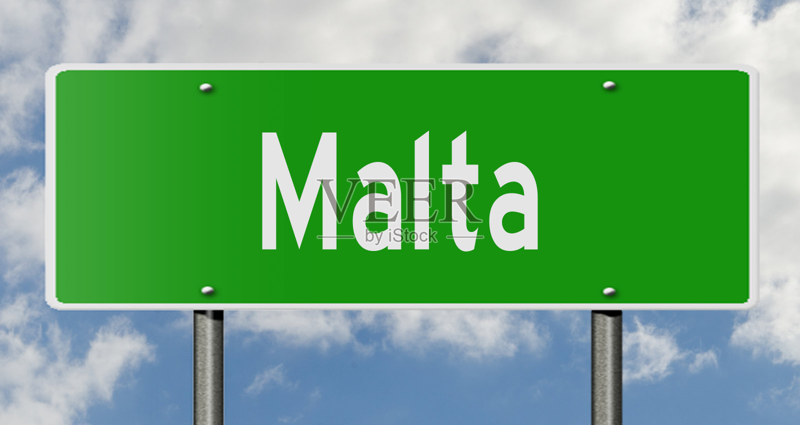 马耳他公路标志照片摄影图片