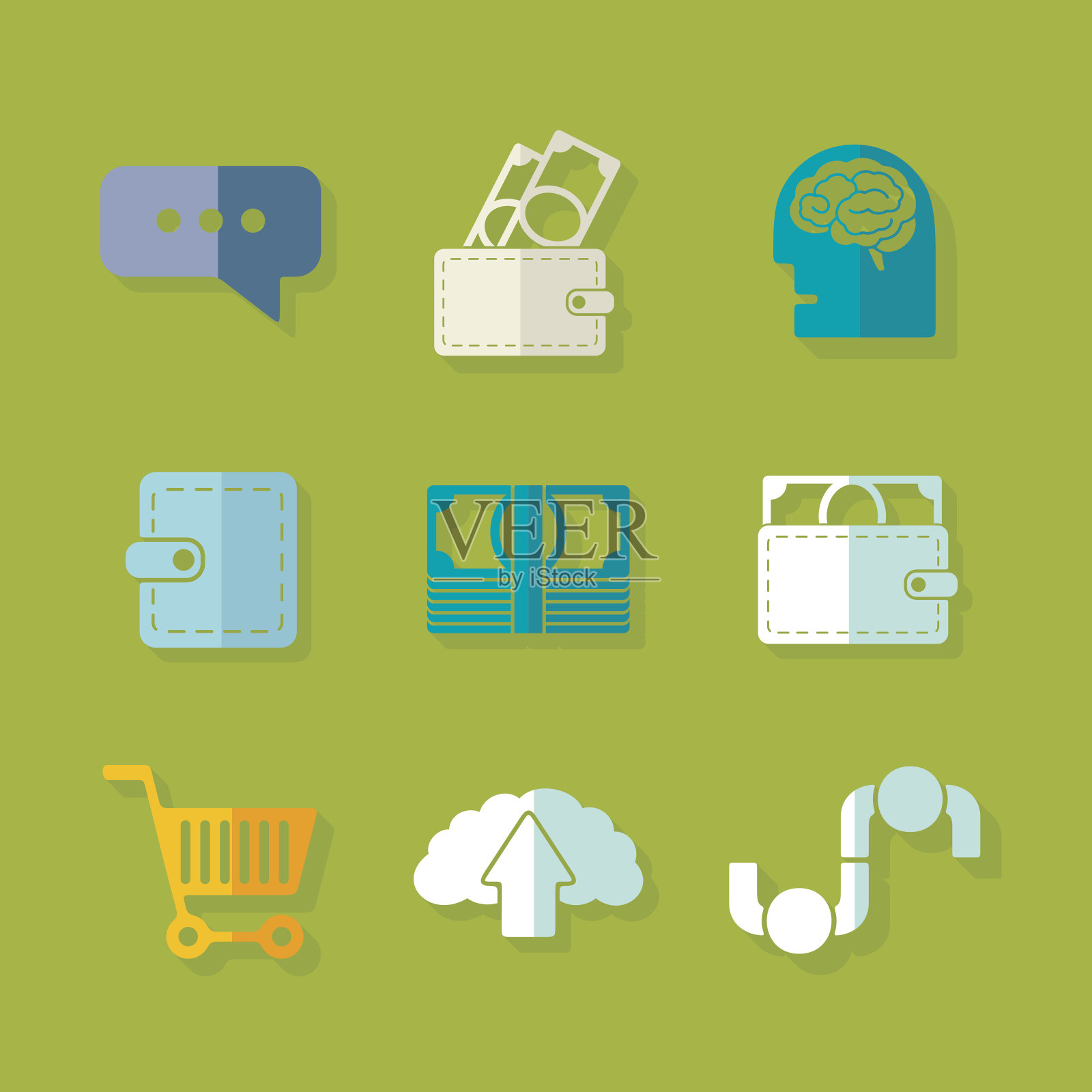 平面图标集图标素材