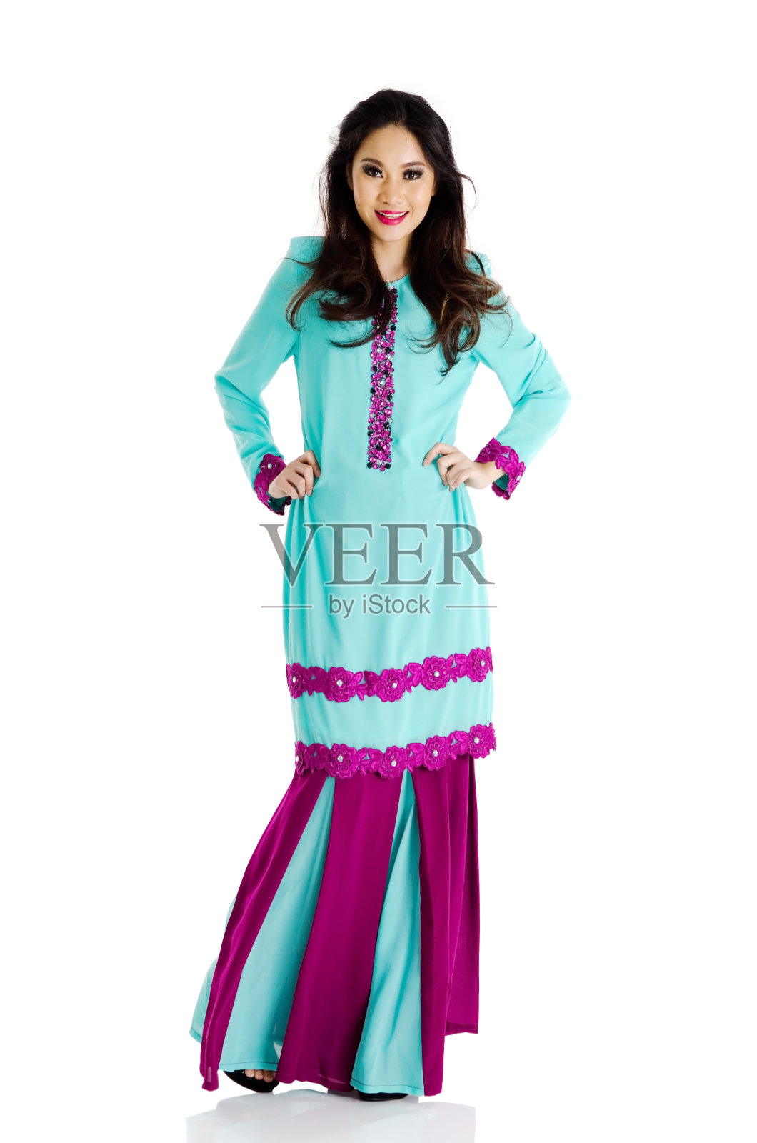 东南亚妇女的肖像照片摄影图片