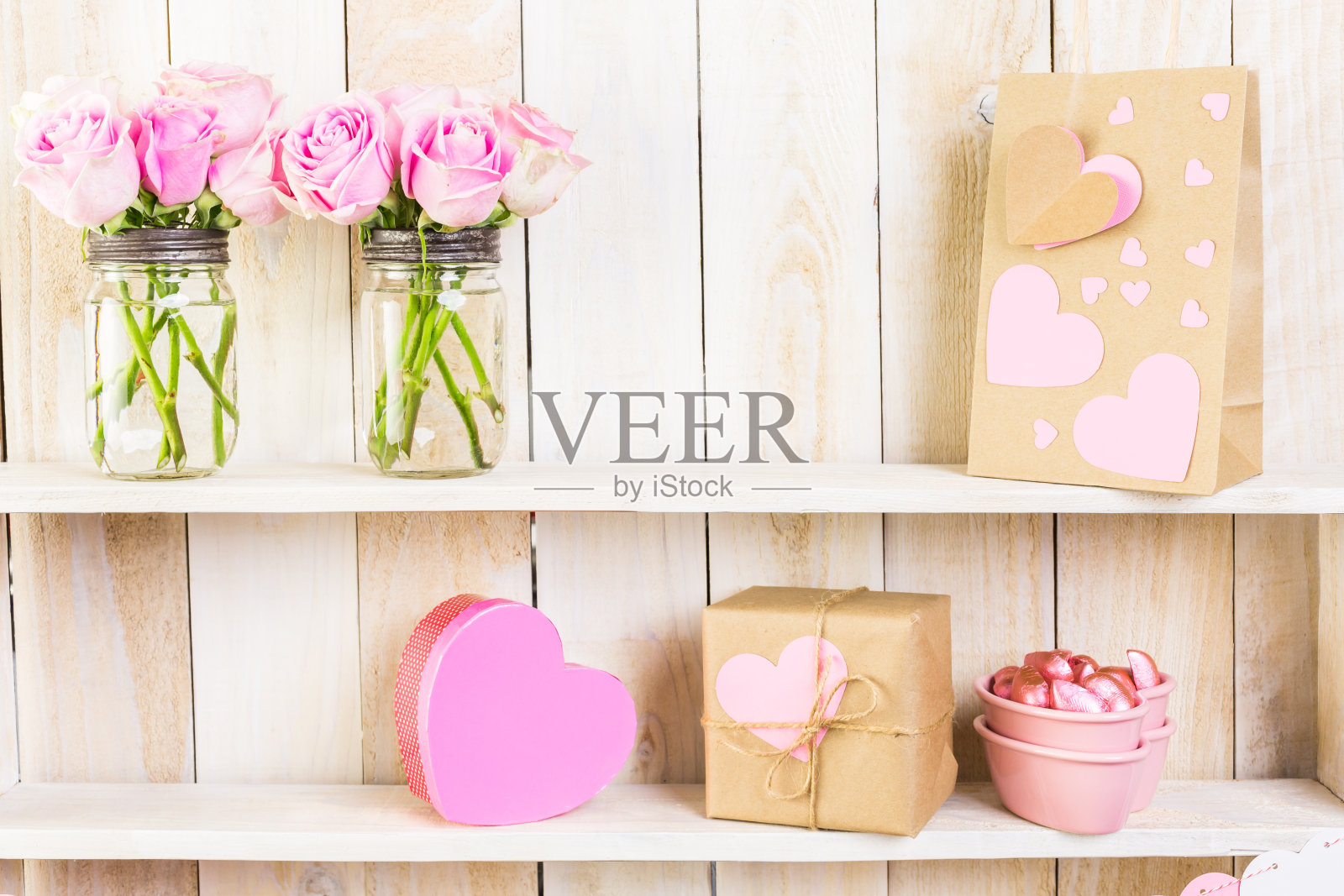 粉红色玫瑰花束照片摄影图片