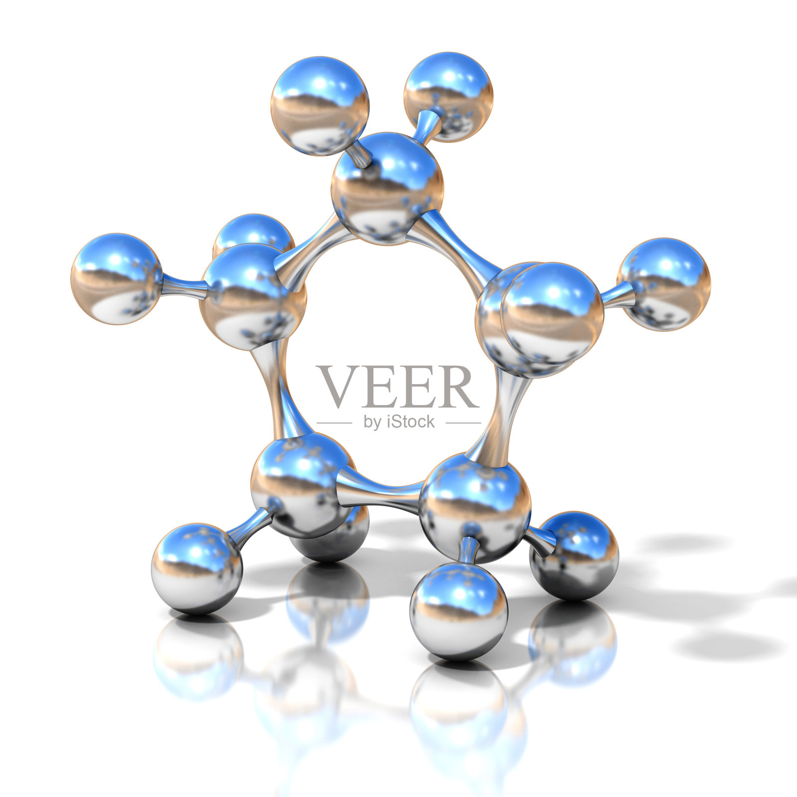 分子3D图示照片摄影图片