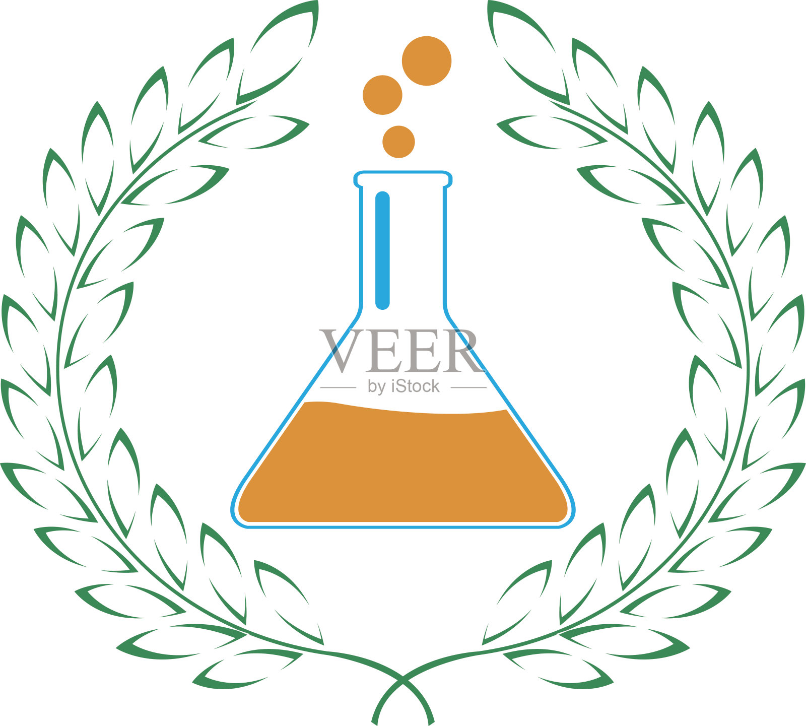荣耀的化学插画图片素材